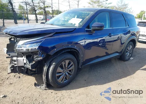 2022 Nissan Pathfinder S 4Wd z USA, uszkodzony, nr VIN 5N1DR3AC2NC218122